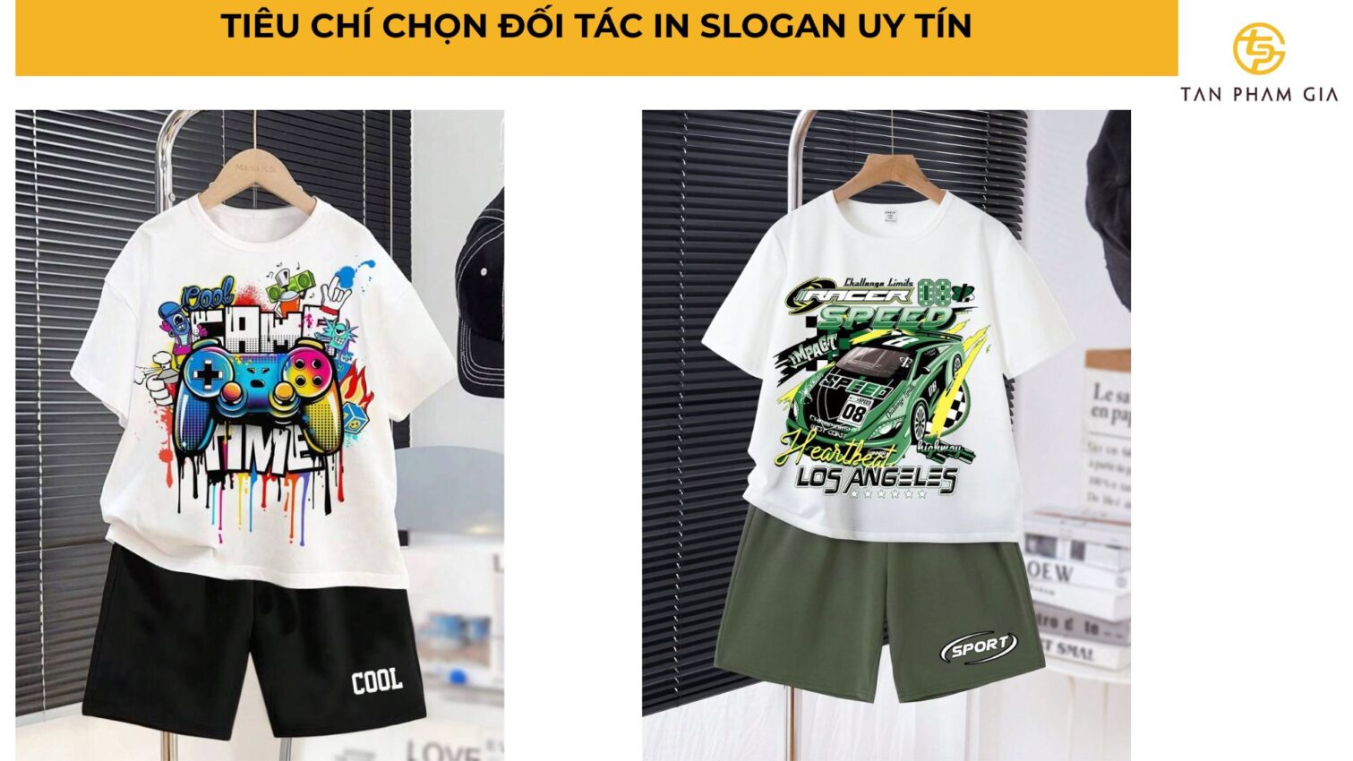 In áo thun đồng phục in theo slogan
