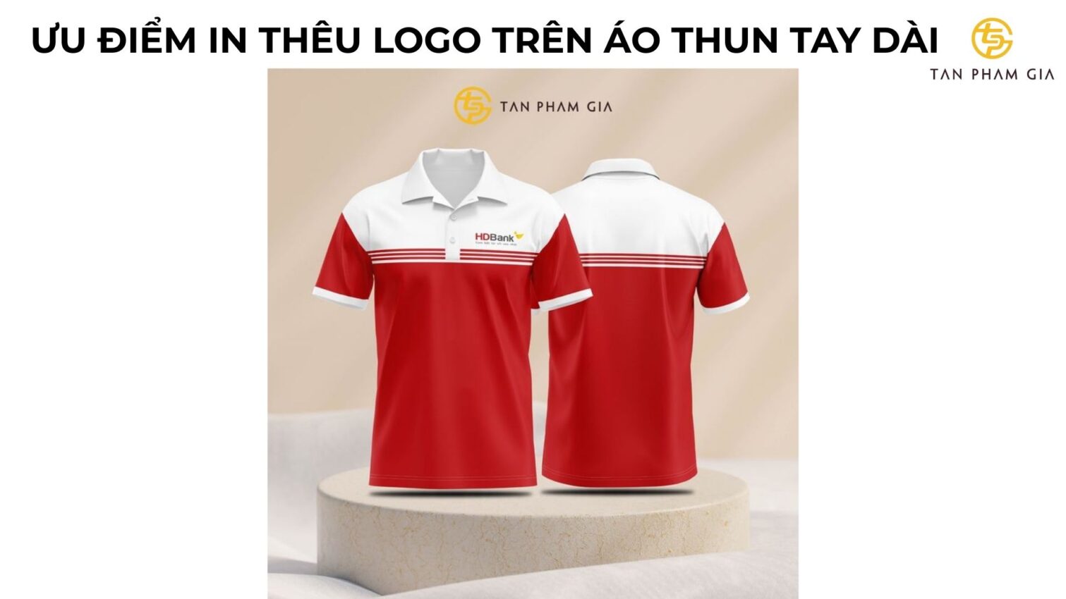 Mẫu áo thun đồng phục tay dài