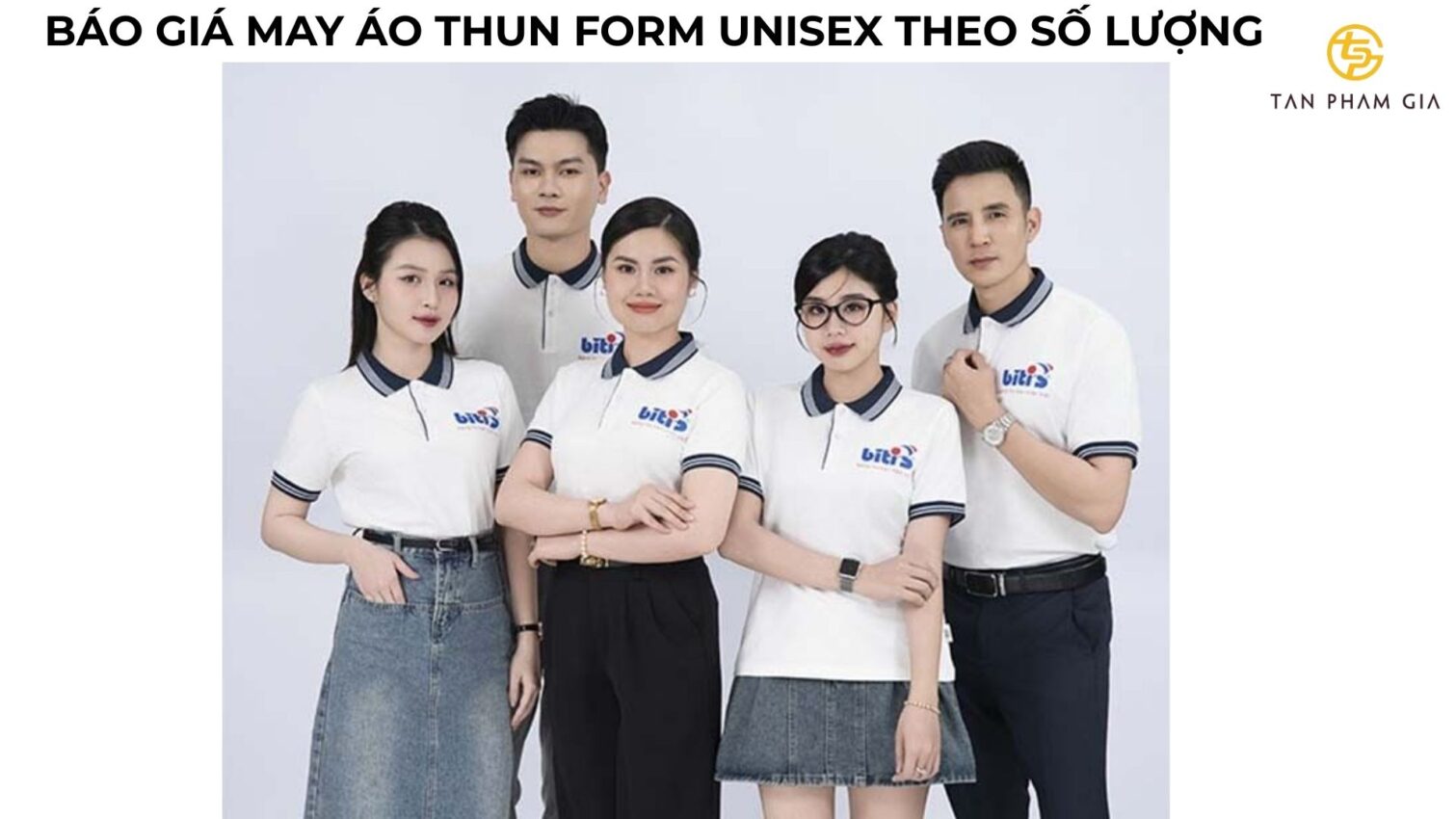 Mẫu áo thun đồng phục form unisex