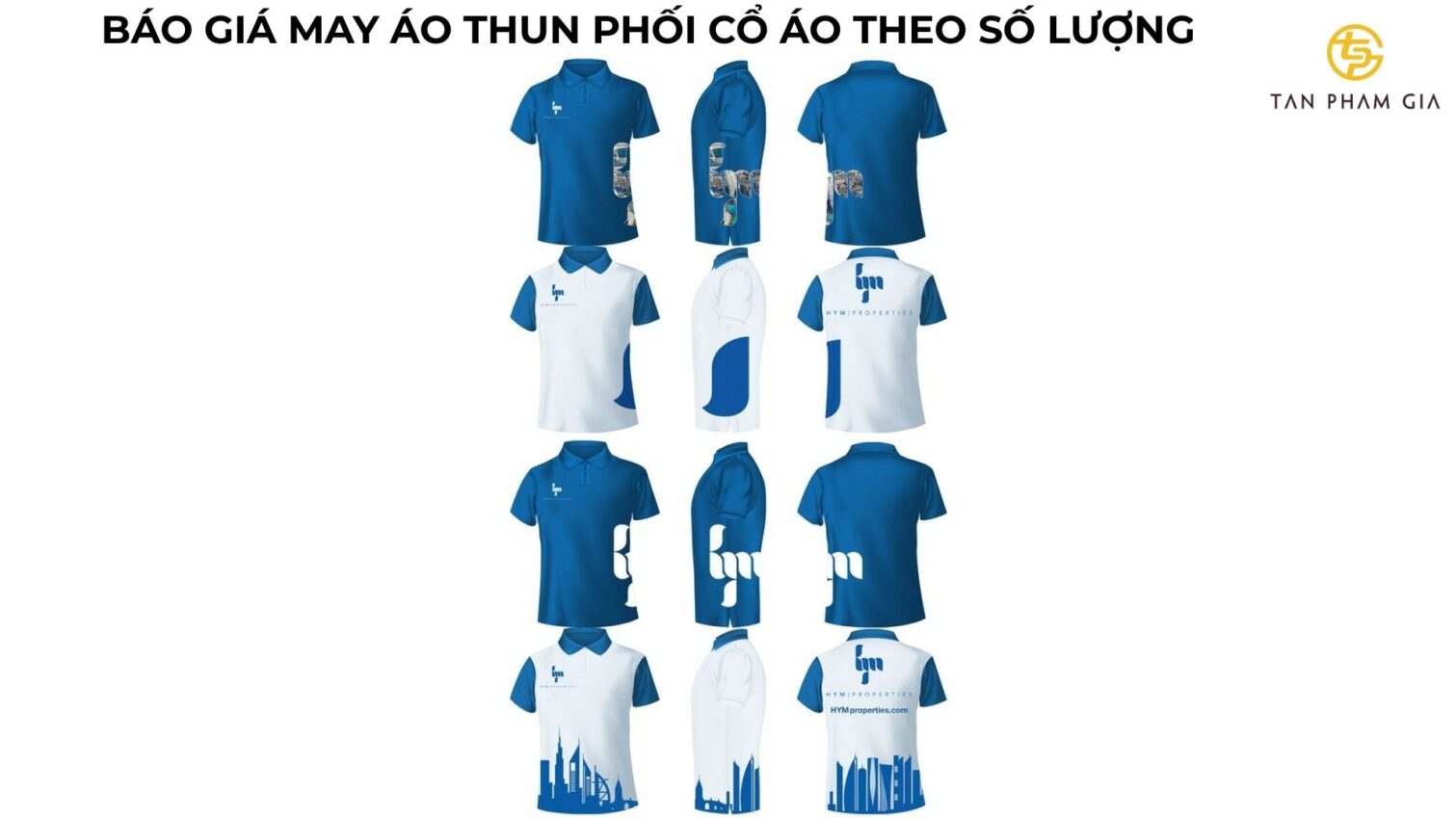 Mẫu áo thun đồng phục phối màu cổ áo