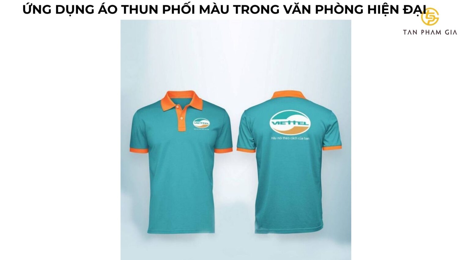 Mẫu áo thun đồng phục phối màu trẻ trung