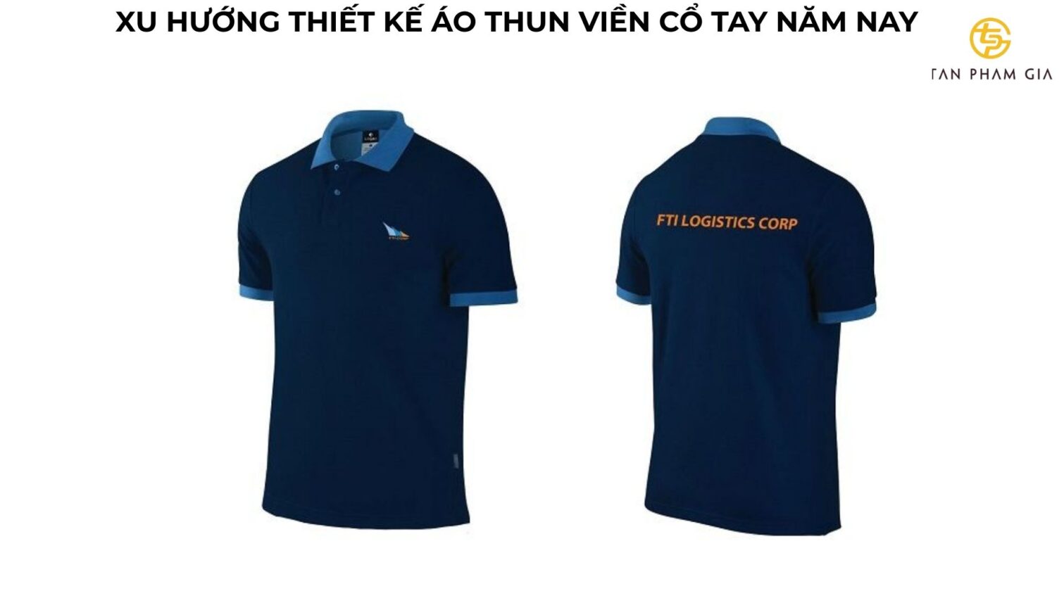 Mẫu áo thun đồng phục viền cổ tay khác màu