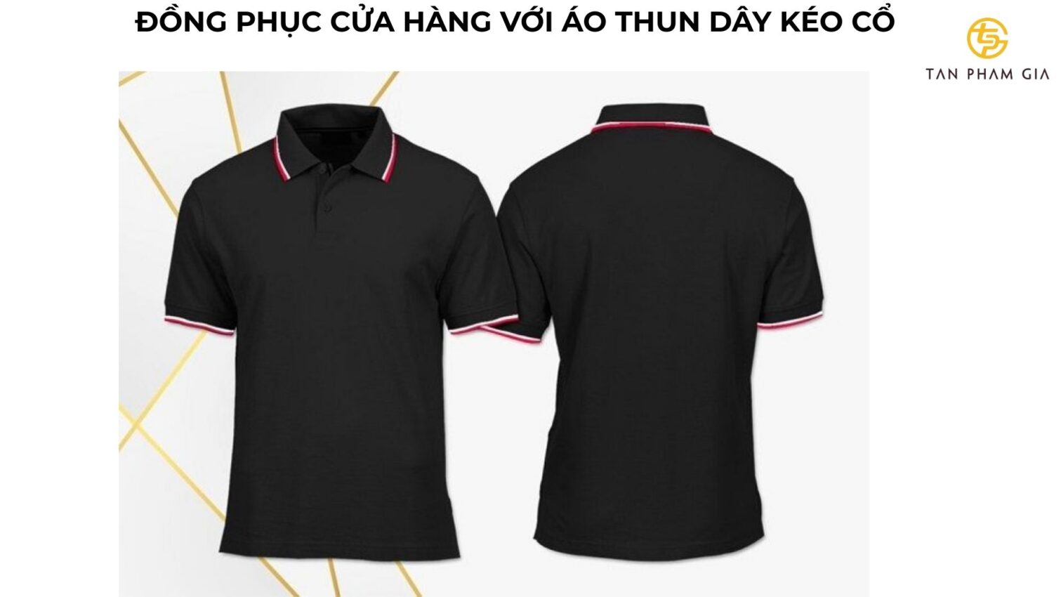 Mẫu áo thun đồng phục dây kéo cổ