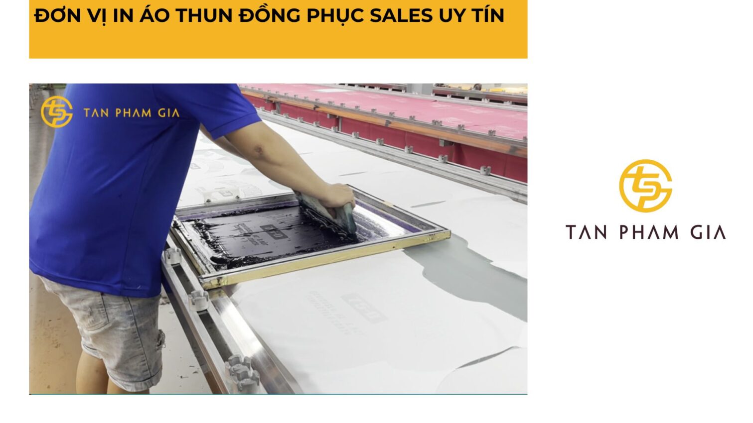 In áo thun đồng phục cho sales
