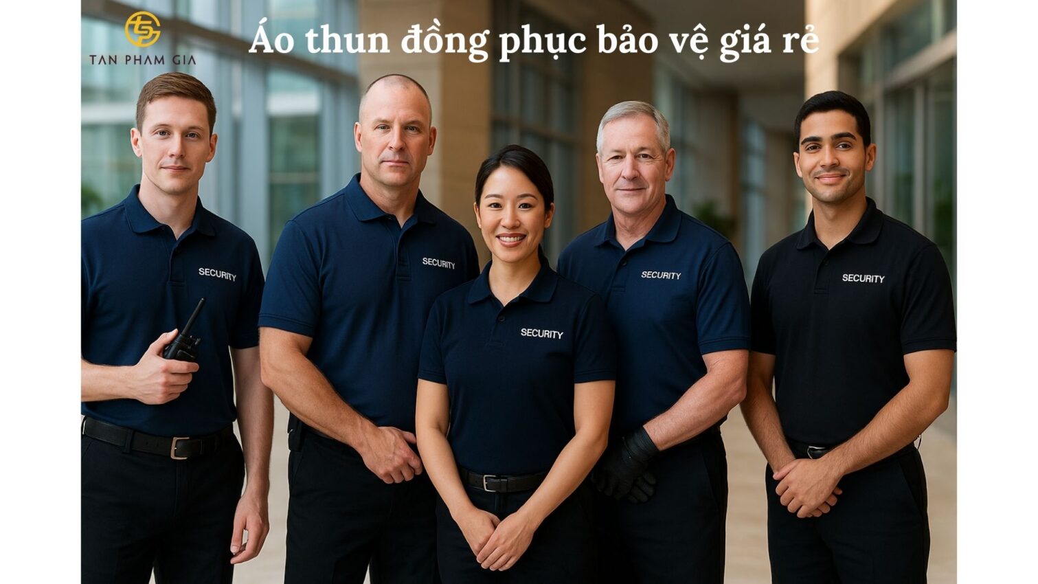 Áo thun đồng phục bảo vệ giá rẻ