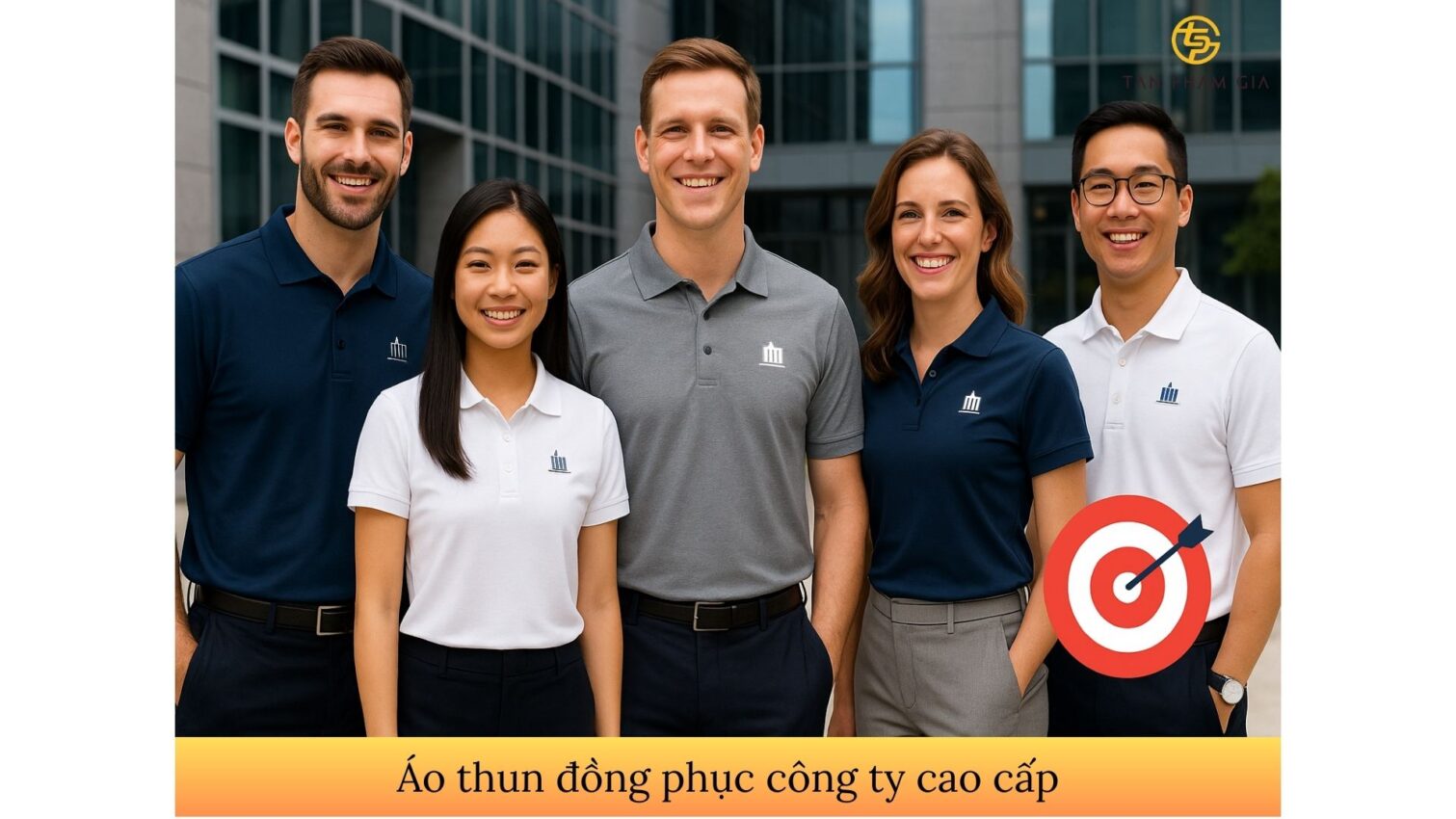 Áo thun đồng phục công ty cao cấp