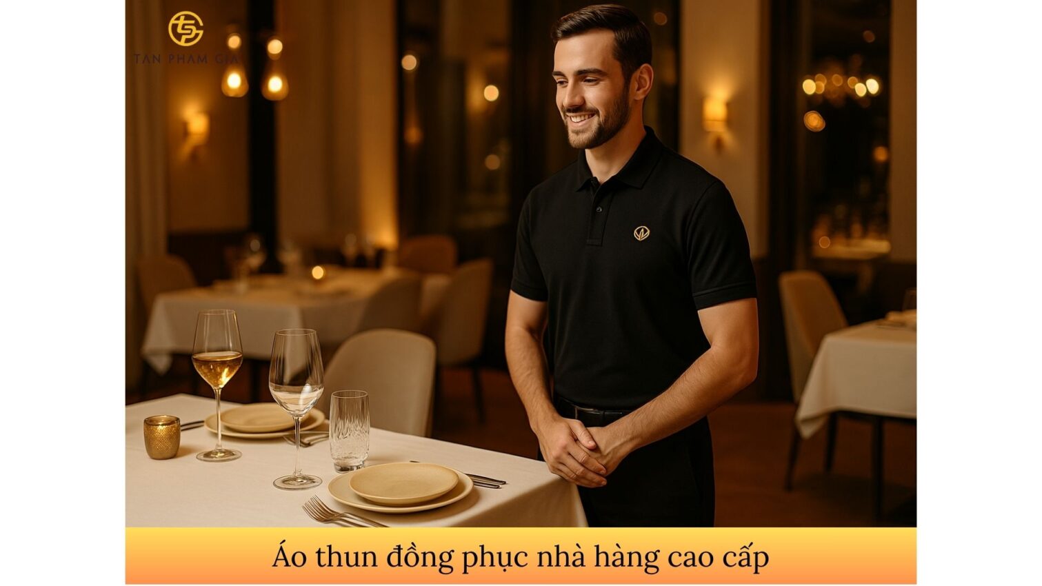 Áo thun đồng phục nhà hàng cao cấp