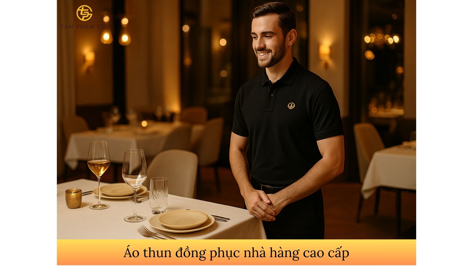 Áo thun đồng phục nhà hàng cao cấp
