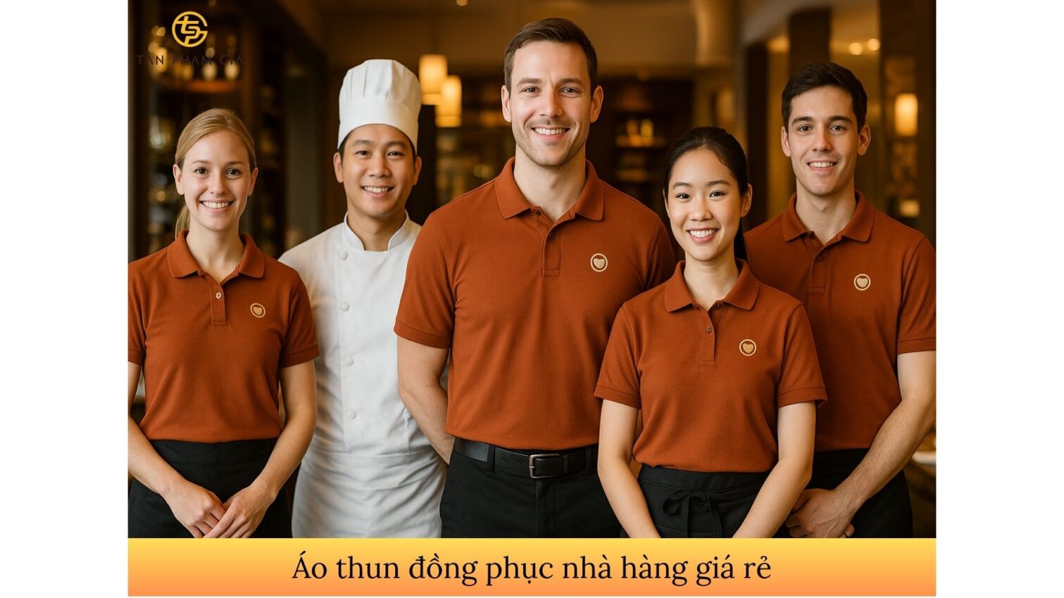 Áo thun đồng phục nhà hàng giá rẻ