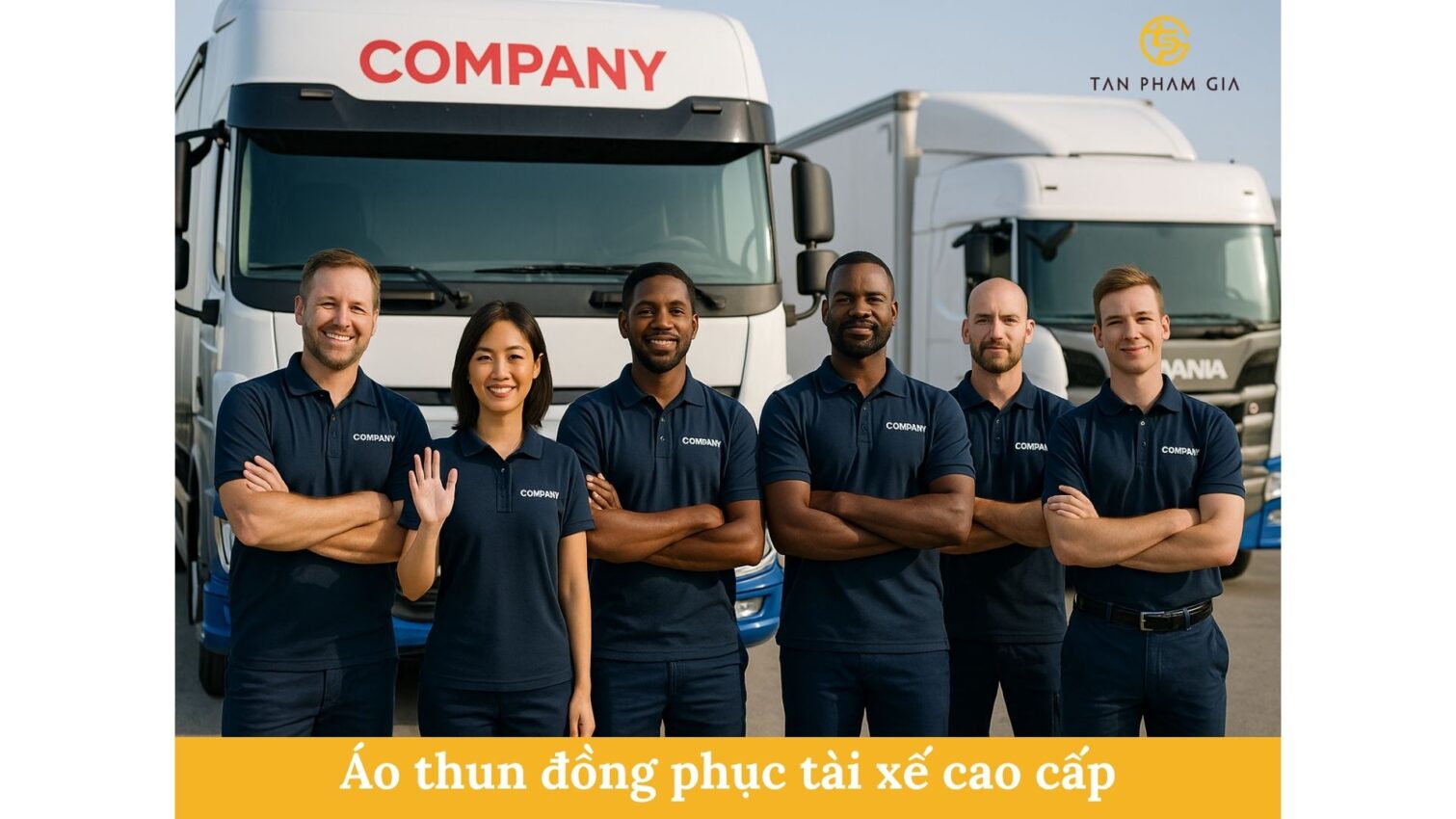 Áo thun đồng phục tài xế cao cấp