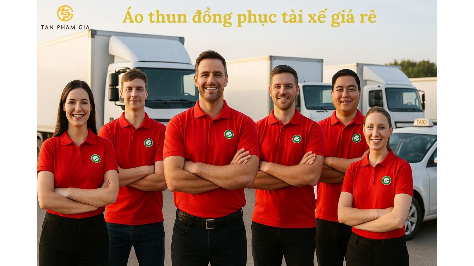 Áo thun đồng phục tài xế giá rẻ