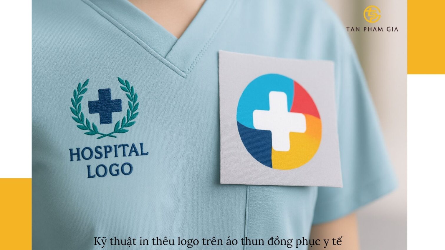 Áo thun đồng phục y tế cao cấp