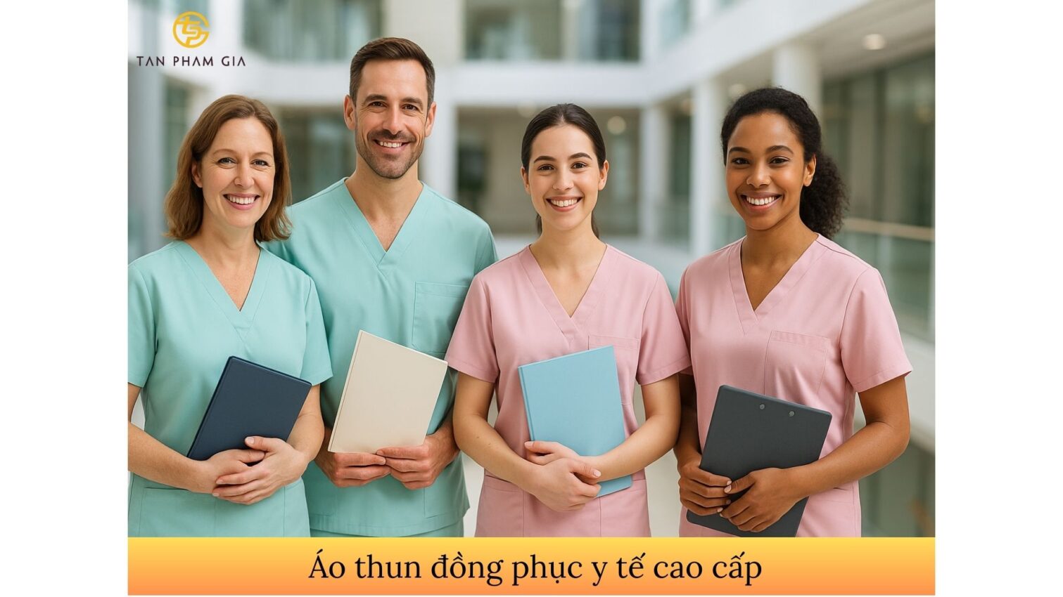 Áo thun đồng phục y tế cao cấp