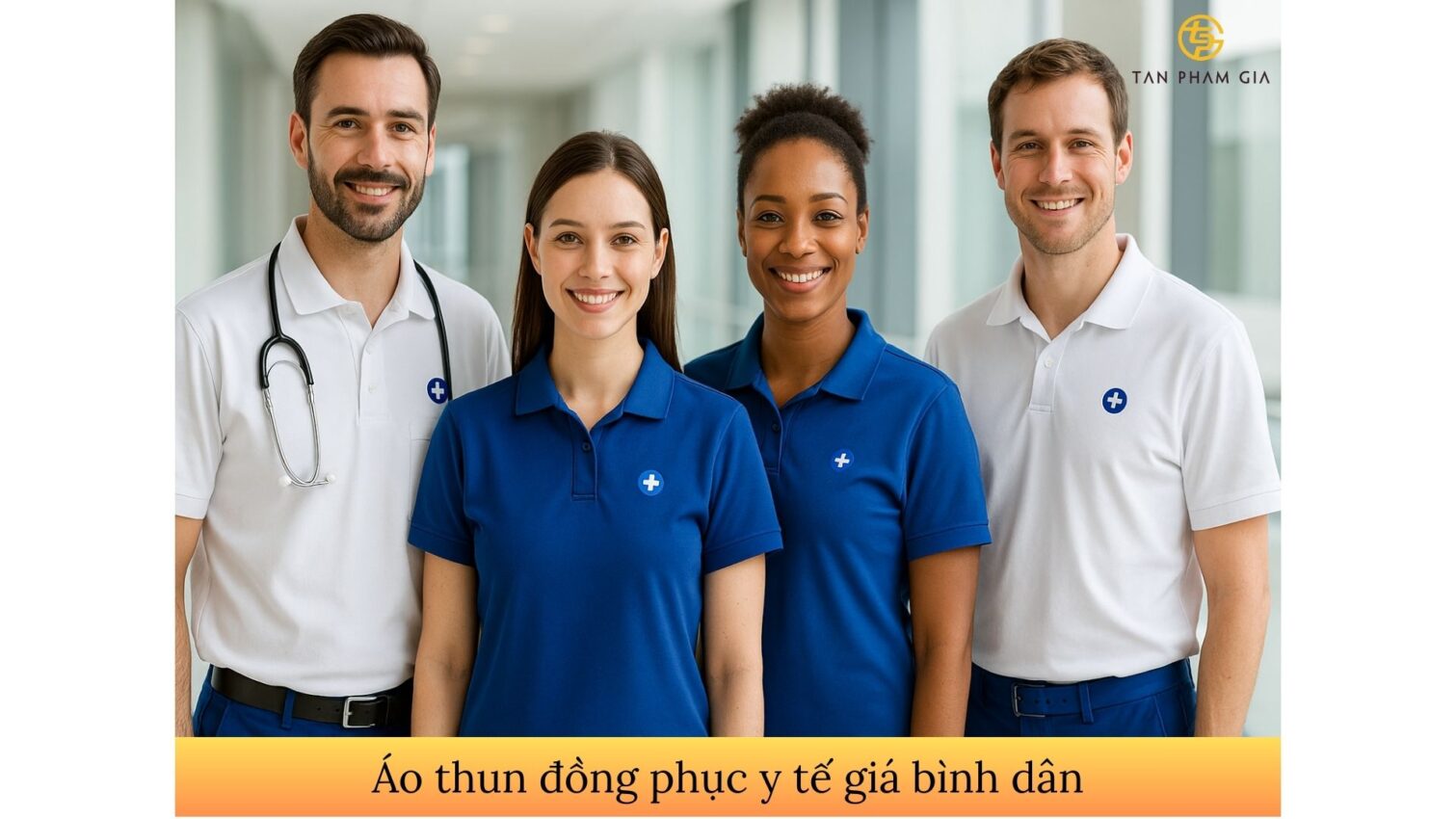 Áo thun đồng phục y tế giá bình dân