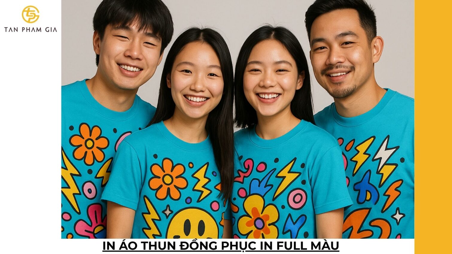 In áo thun đồng phục in full màu