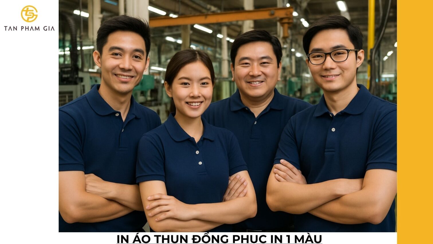 In áo thun đồng phục in 1 màu
