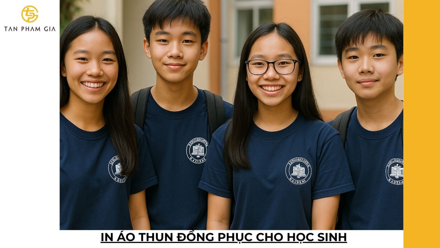 In áo thun đồng phục cho học sinh