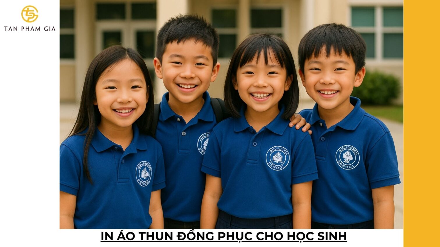 In áo thun đồng phục cho học sinh