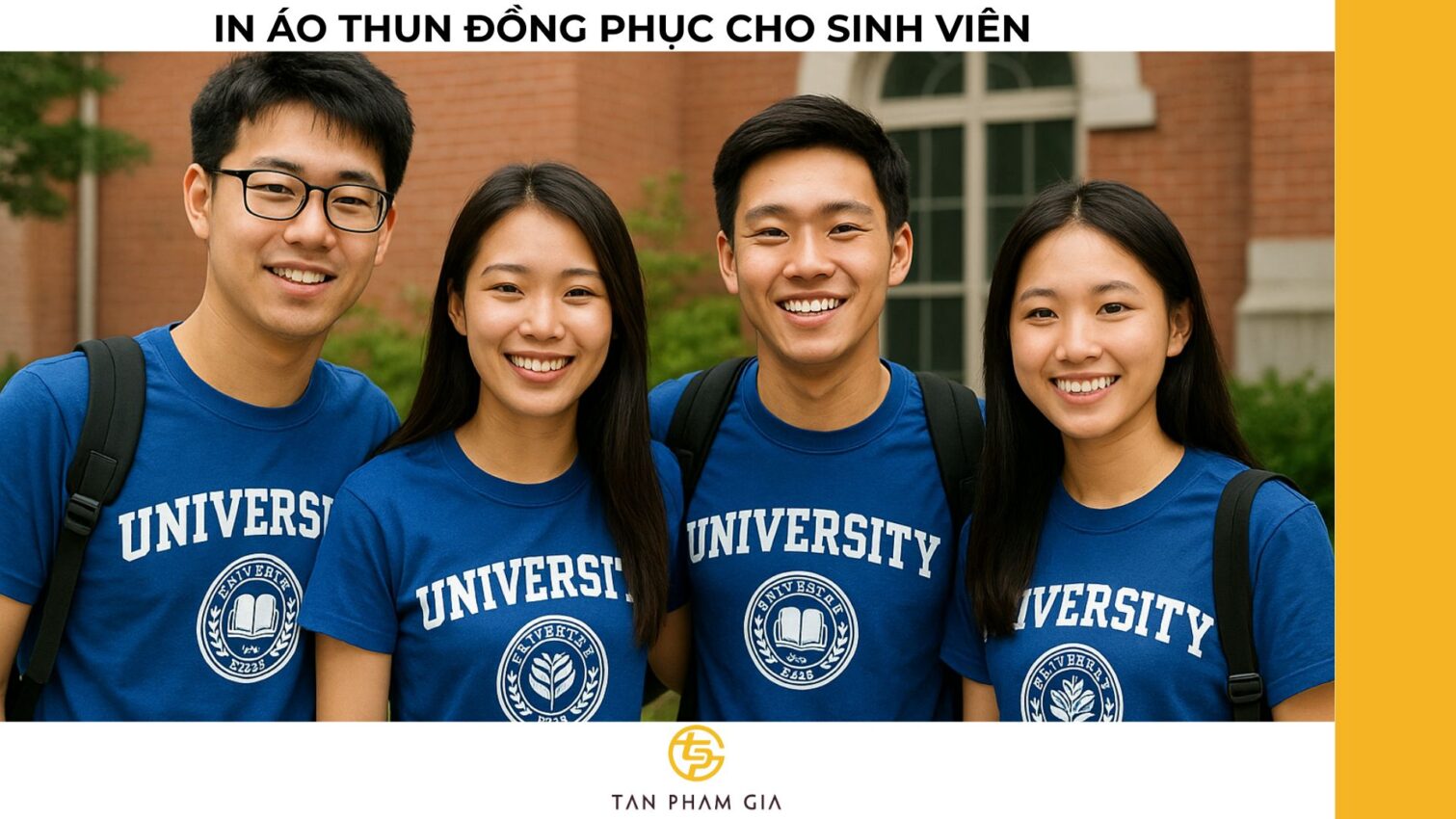 In áo thun đồng phục cho sinh viên