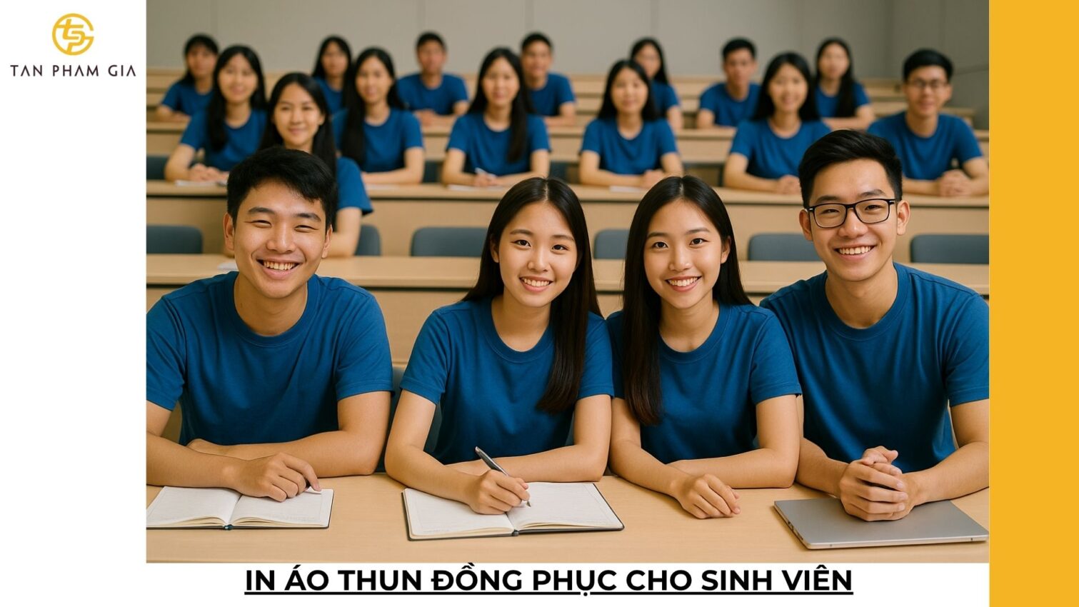 In áo thun đồng phục cho sinh viên