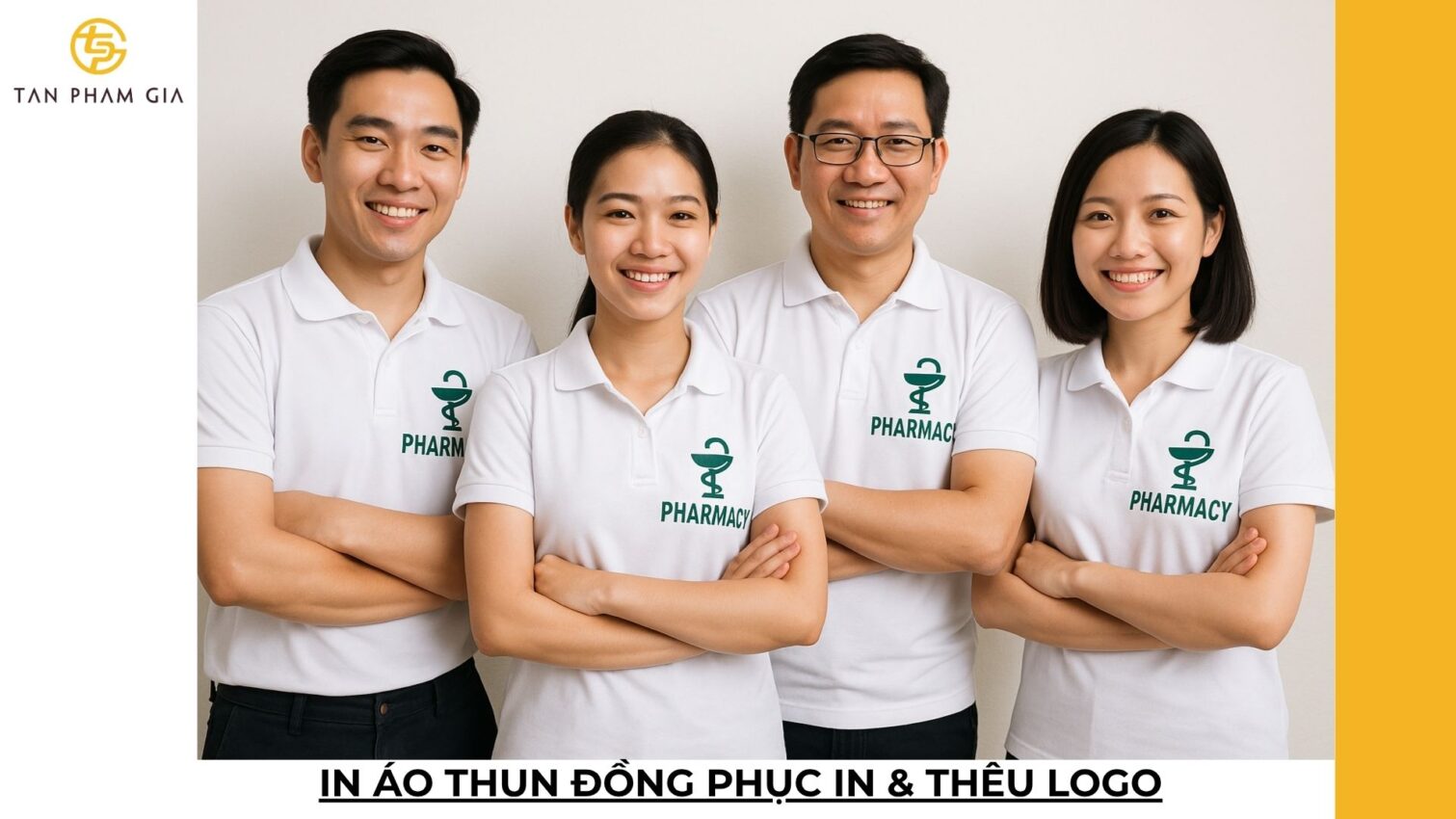 In áo thun đồng phục in & thêu logo