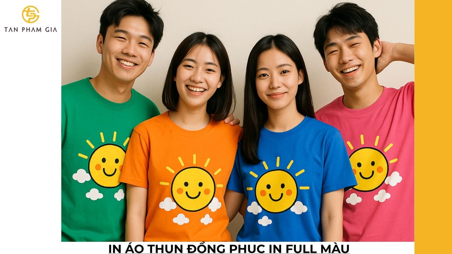 In áo thun đồng phục in full màu
