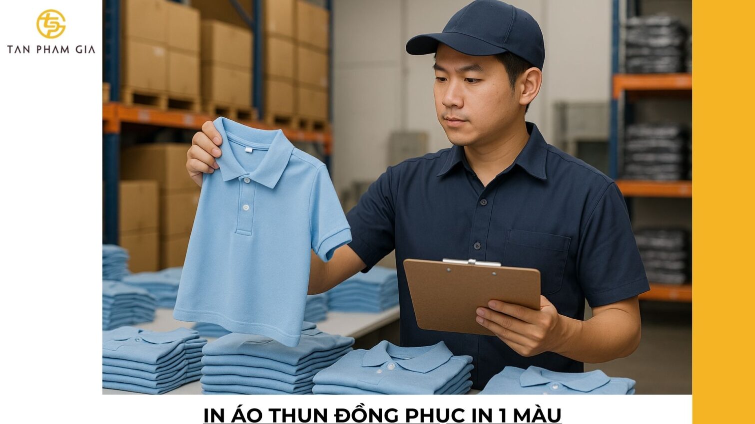 In áo thun đồng phục in 1 màu