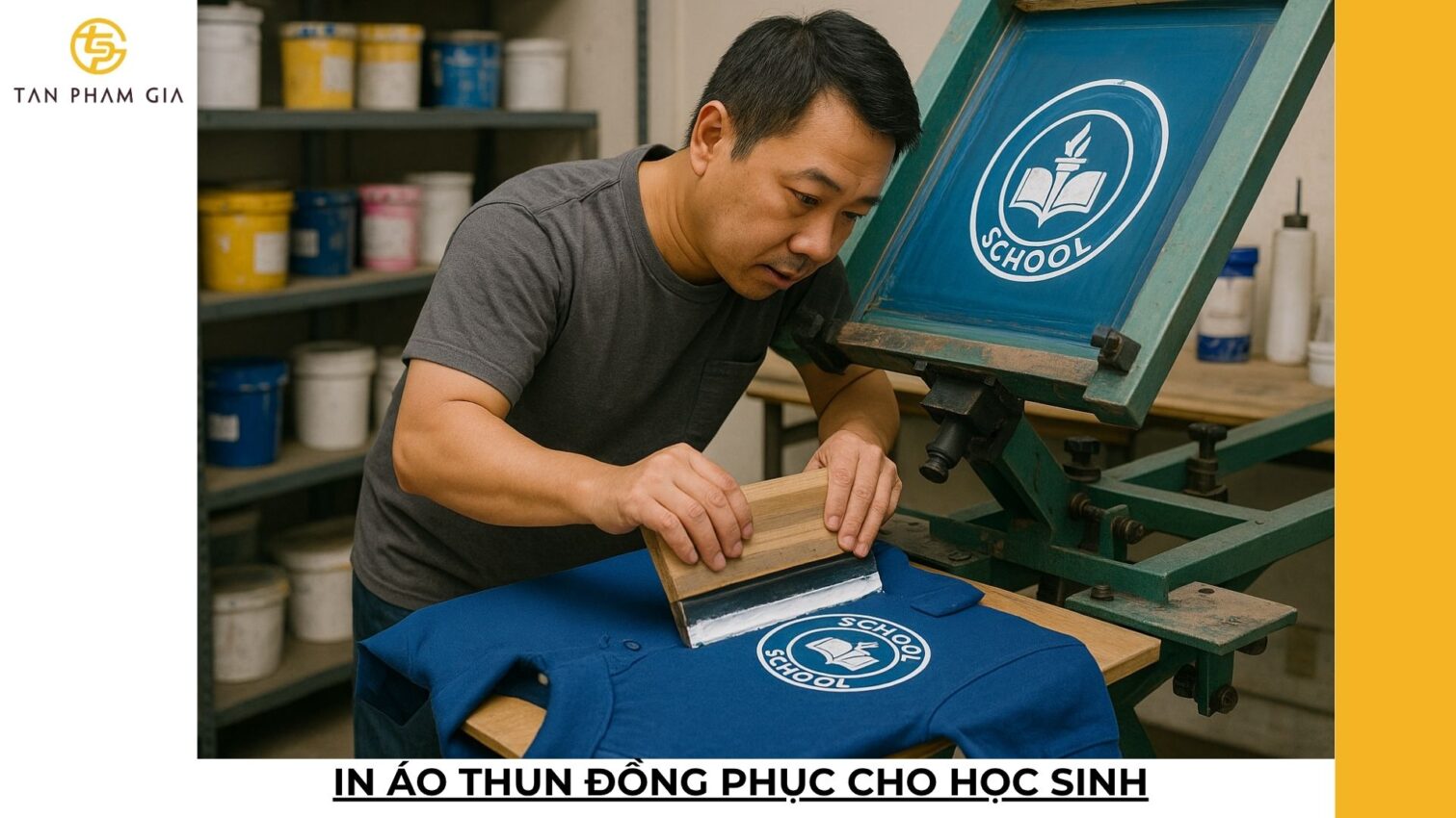 In áo thun đồng phục cho học sinh