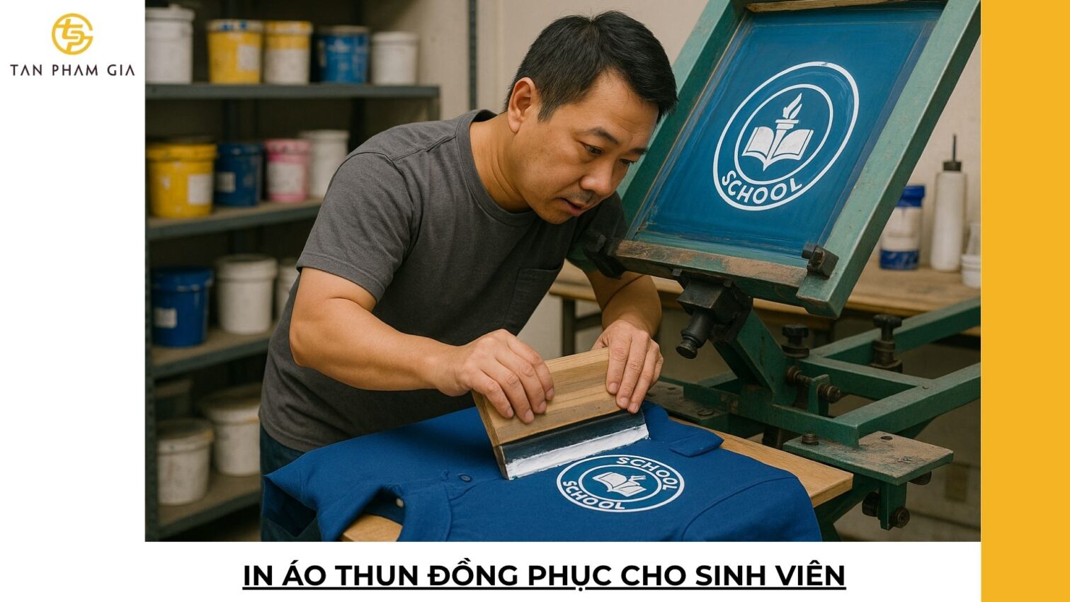 In áo thun đồng phục cho sinh viên