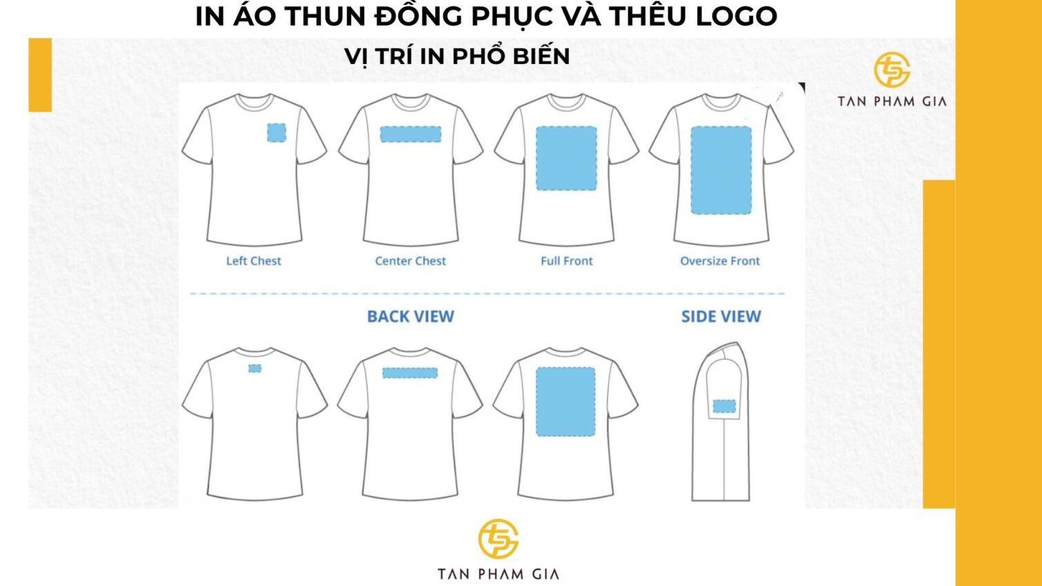 In áo thun đồng phục và thêu logo