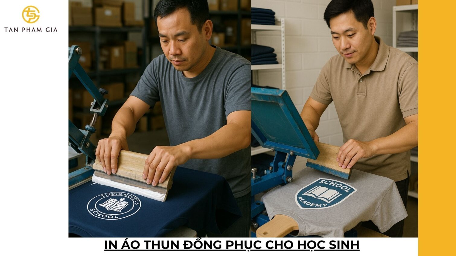 In áo thun đồng phục cho học sinh