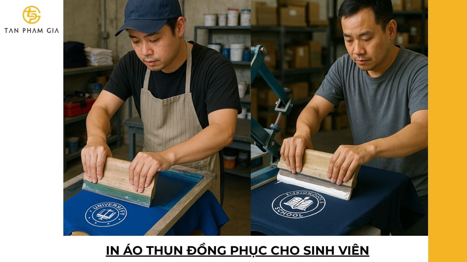 In áo thun đồng phục cho sinh viên