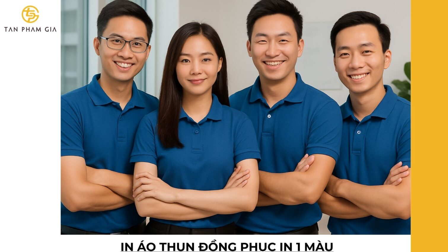 In áo thun đồng phục in 1 màu