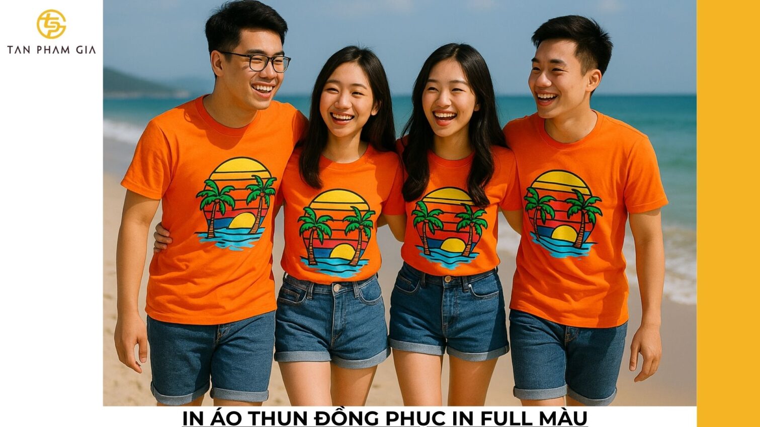 In áo thun đồng phục in full màu