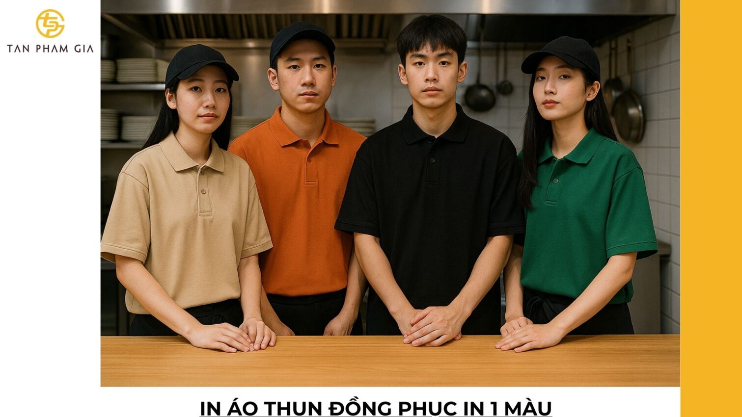 In áo thun đồng phục in 1 màu