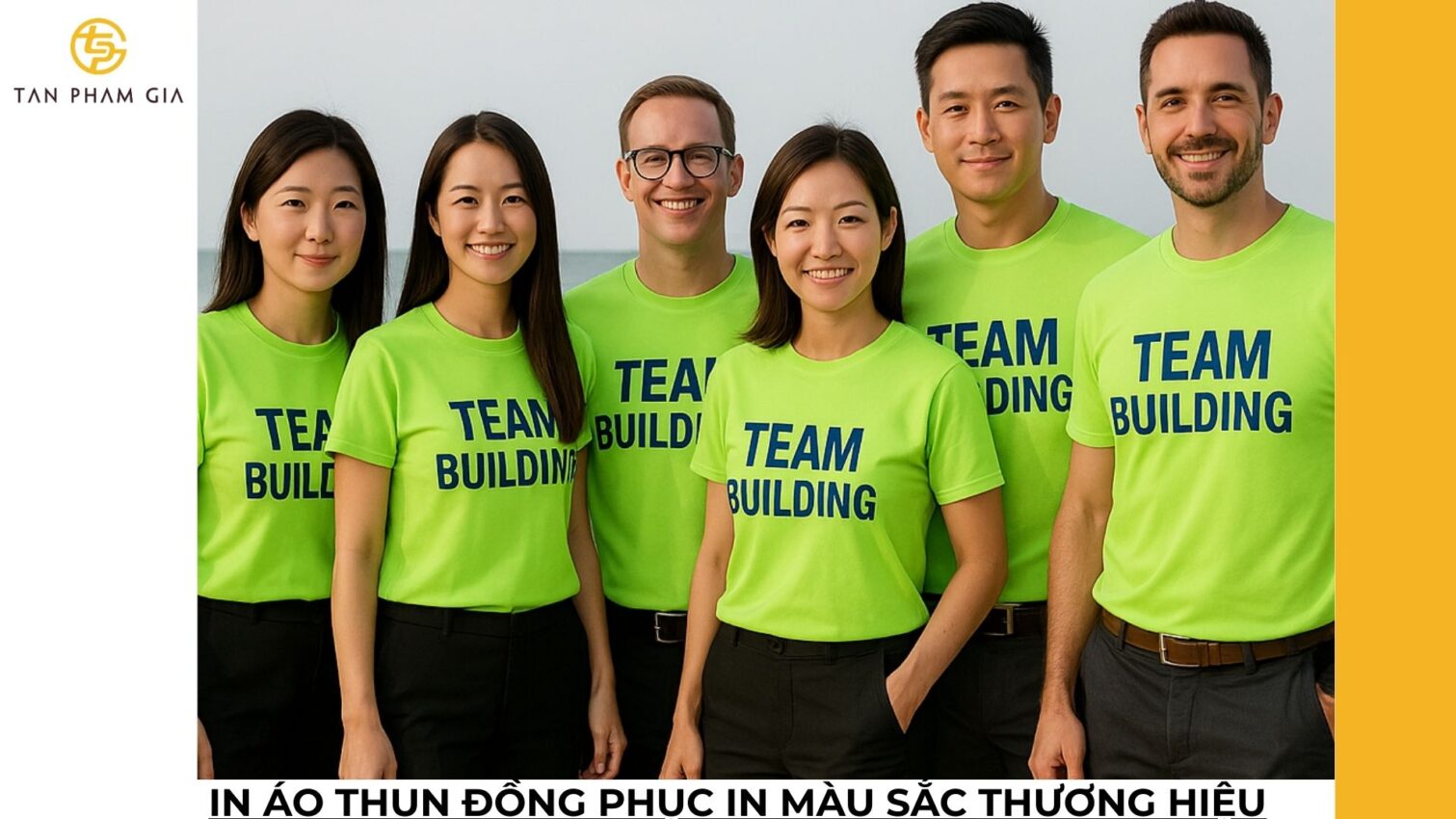 In áo thun đồng phục in màu sắc thương hiệu