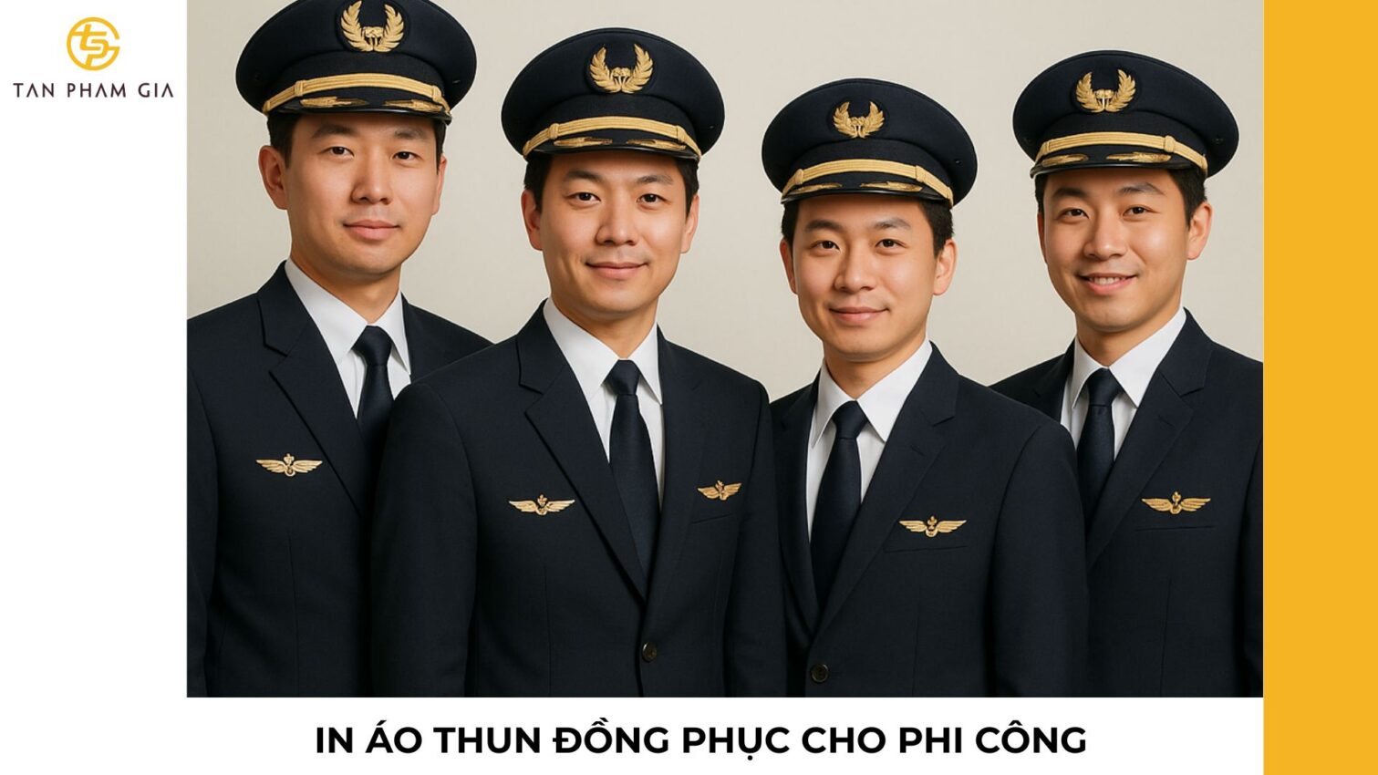 In áo thun đồng phục cho phi công