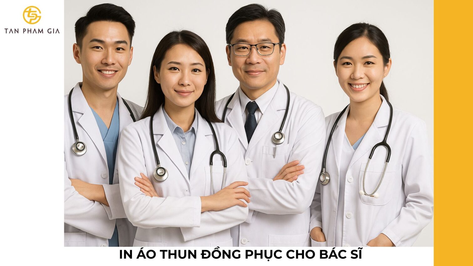 In áo thun đồng phục cho bác sĩ