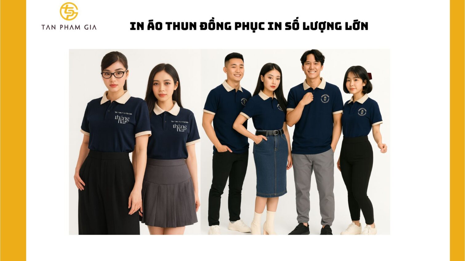 In áo thun đồng phục in số lượng lớn
