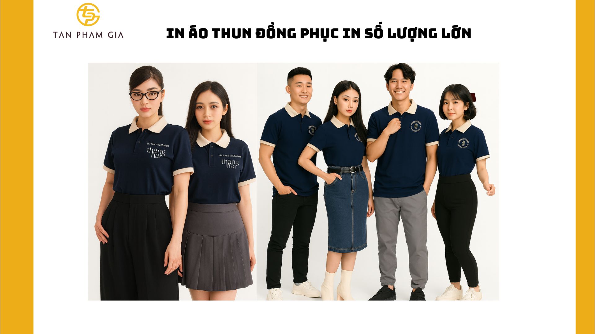In áo thun đồng phục in số lượng lớn