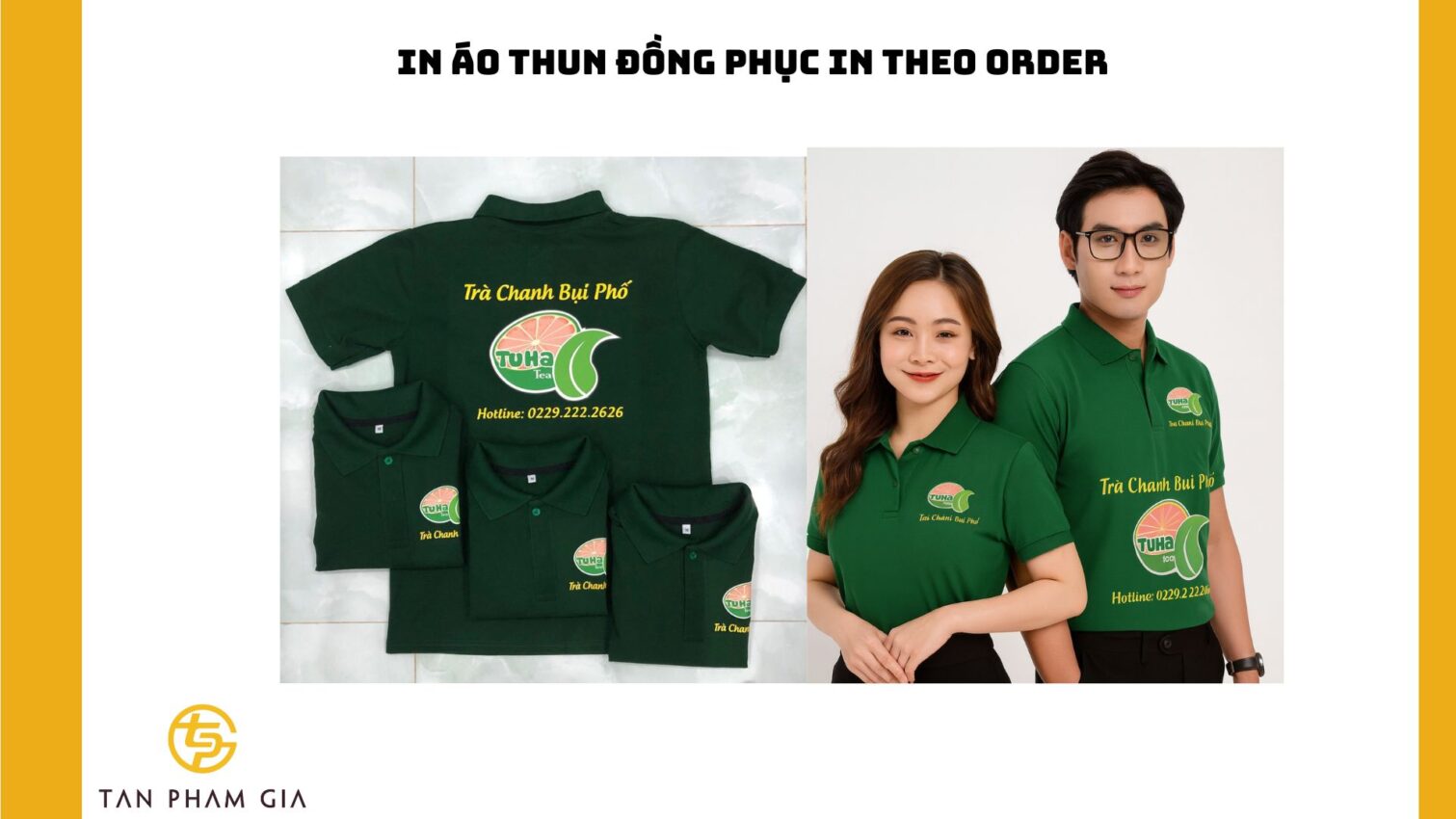 In áo thun đồng phục in theo order