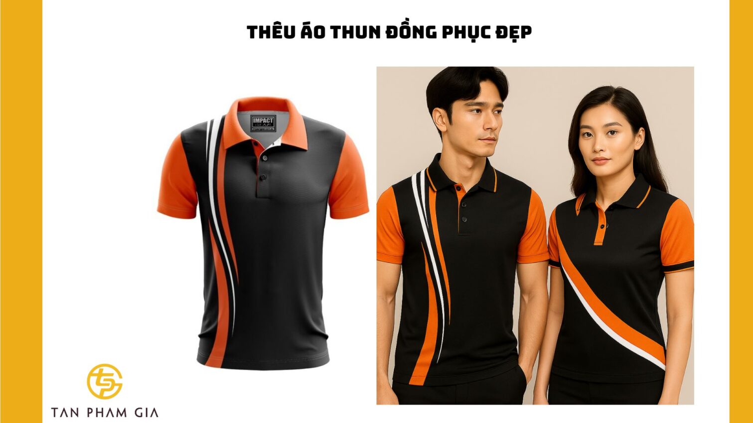Thêu áo thun đồng phục đẹp