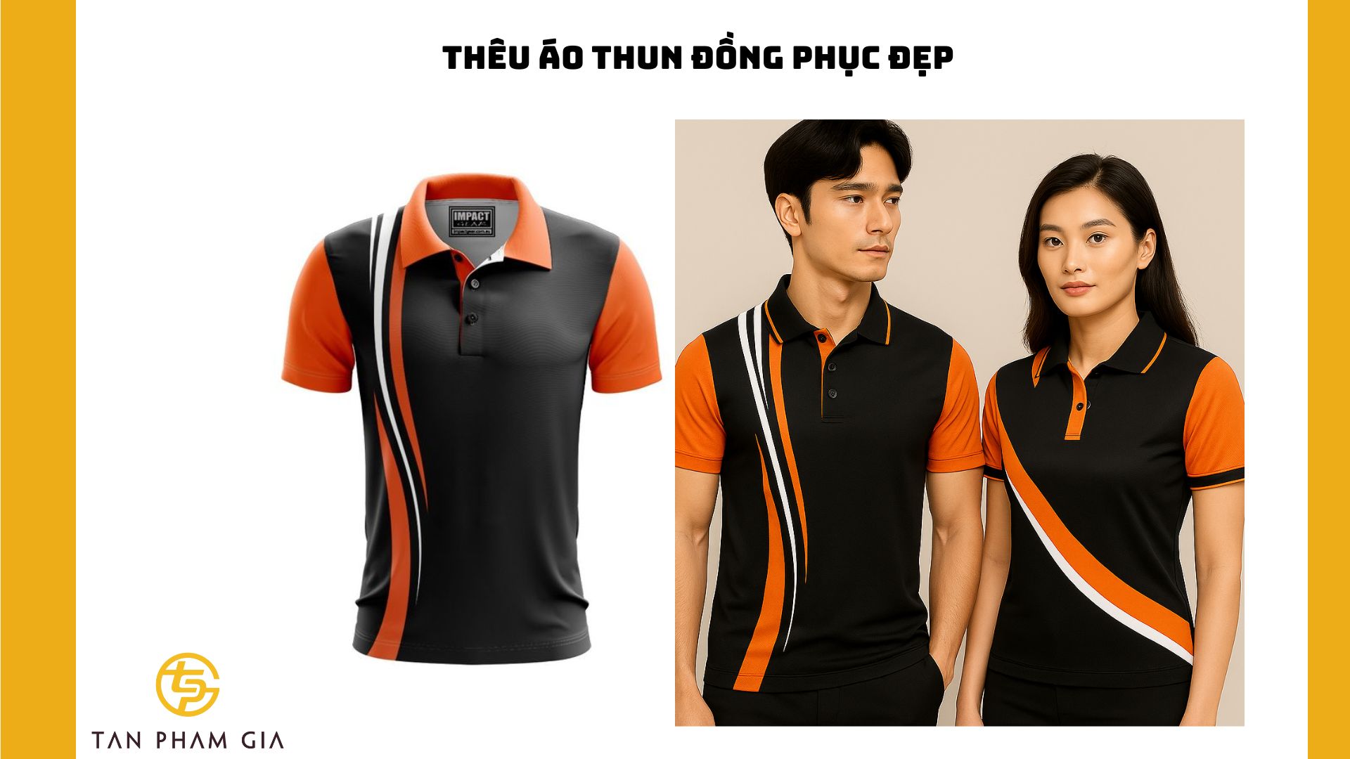 Thêu áo thun đồng phục đẹp