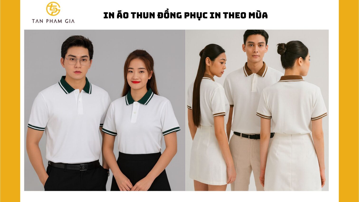 In áo thun đồng phục theo mùa