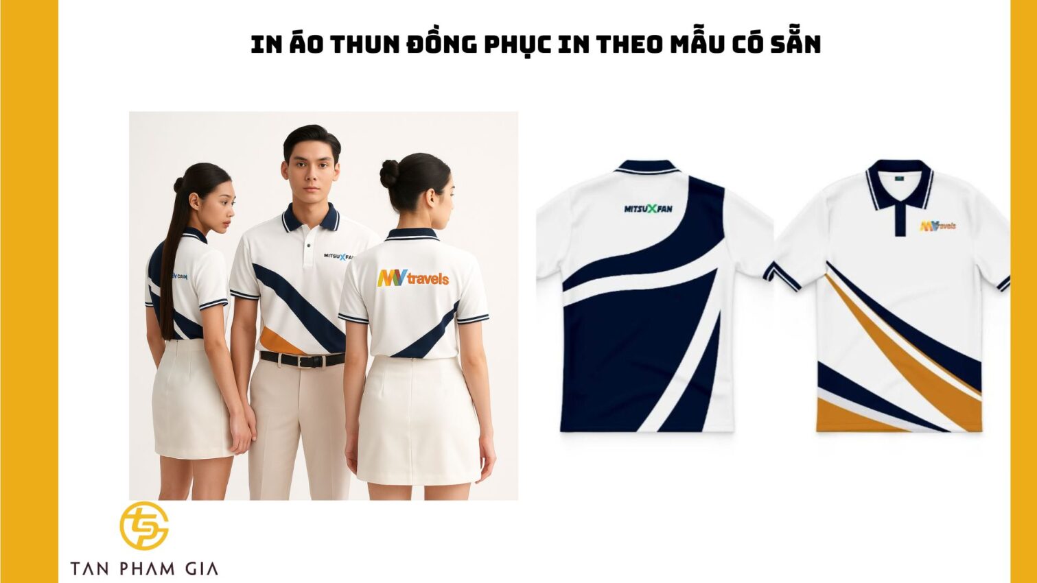 In áo thun đồng phục in theo mẫu có sẵn