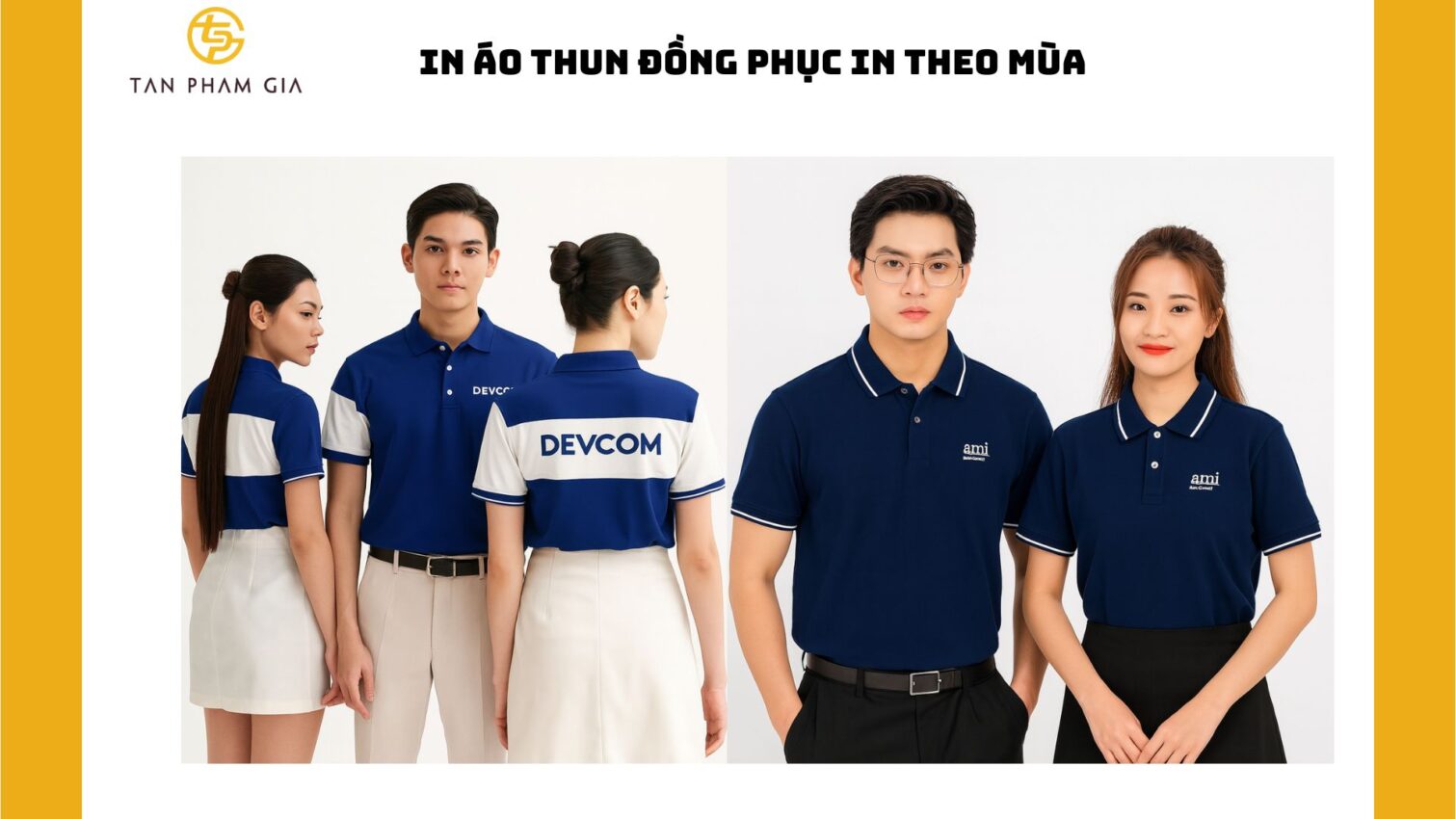 In áo thun đồng phục in theo mùa