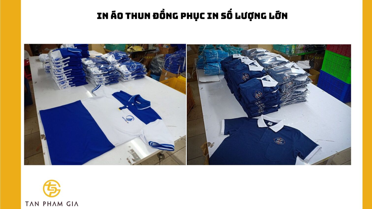 In áo thun đồng phục in số lượng lớn