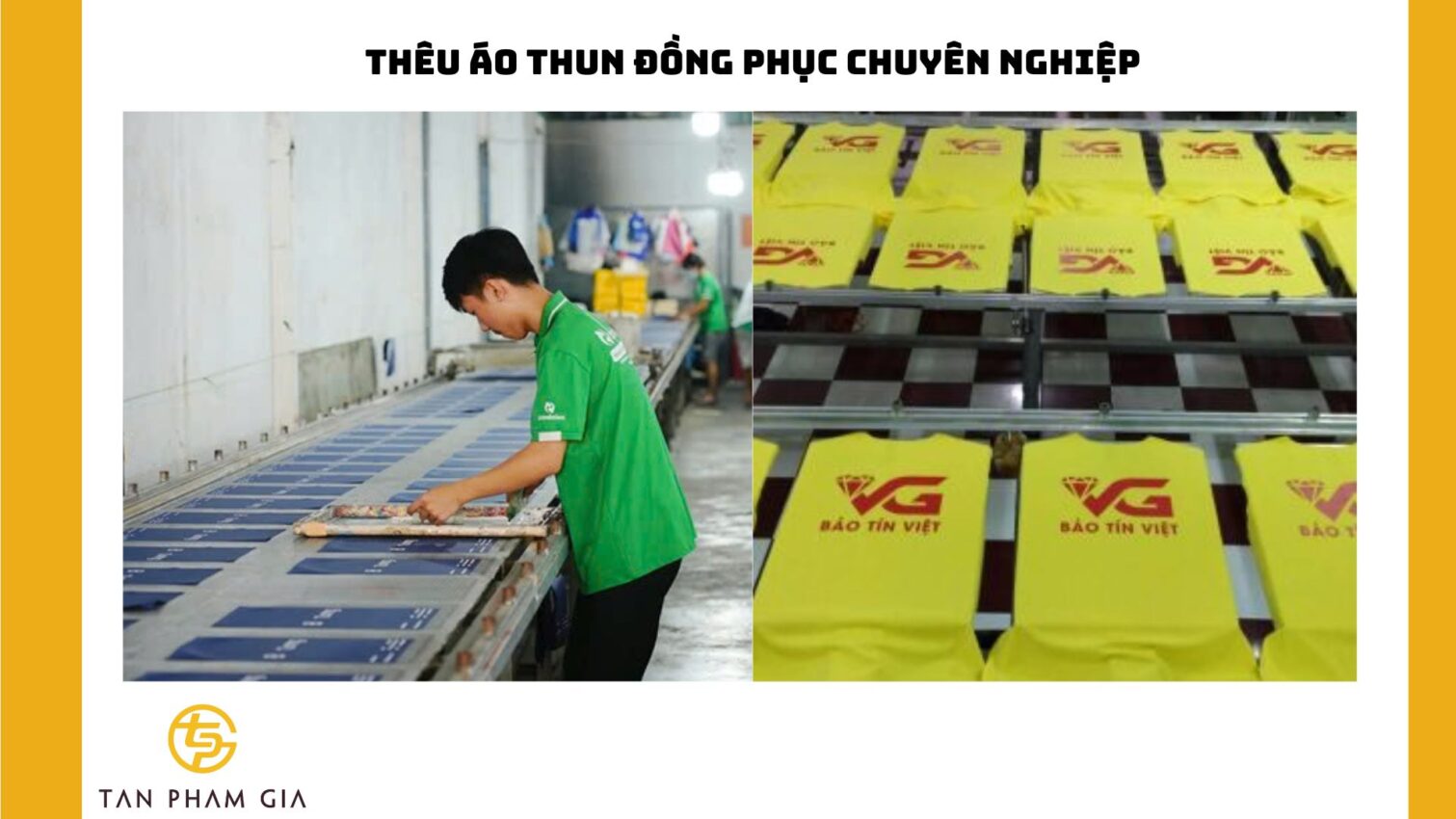 Thêu áo thun đồng phục chuyên nghiệp