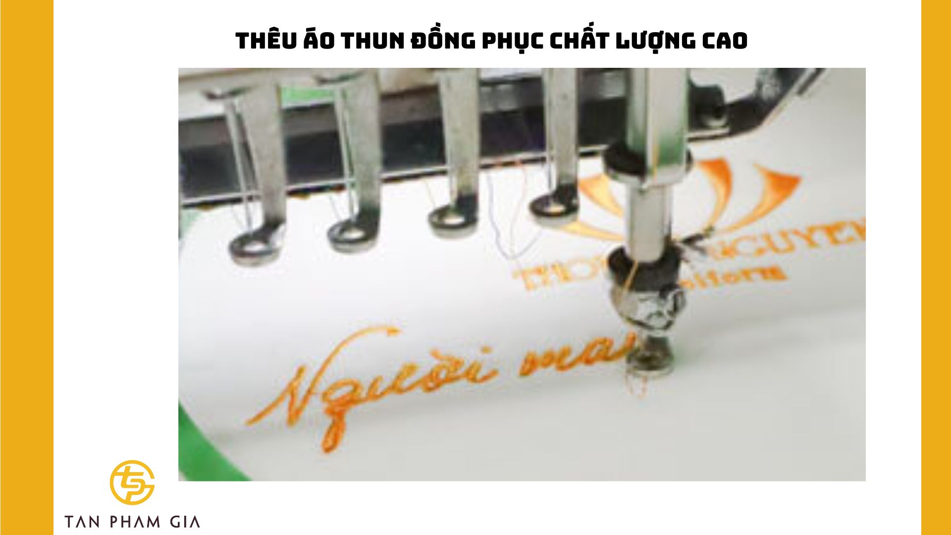 Thêu áo thun đồng phục chất lượng cao