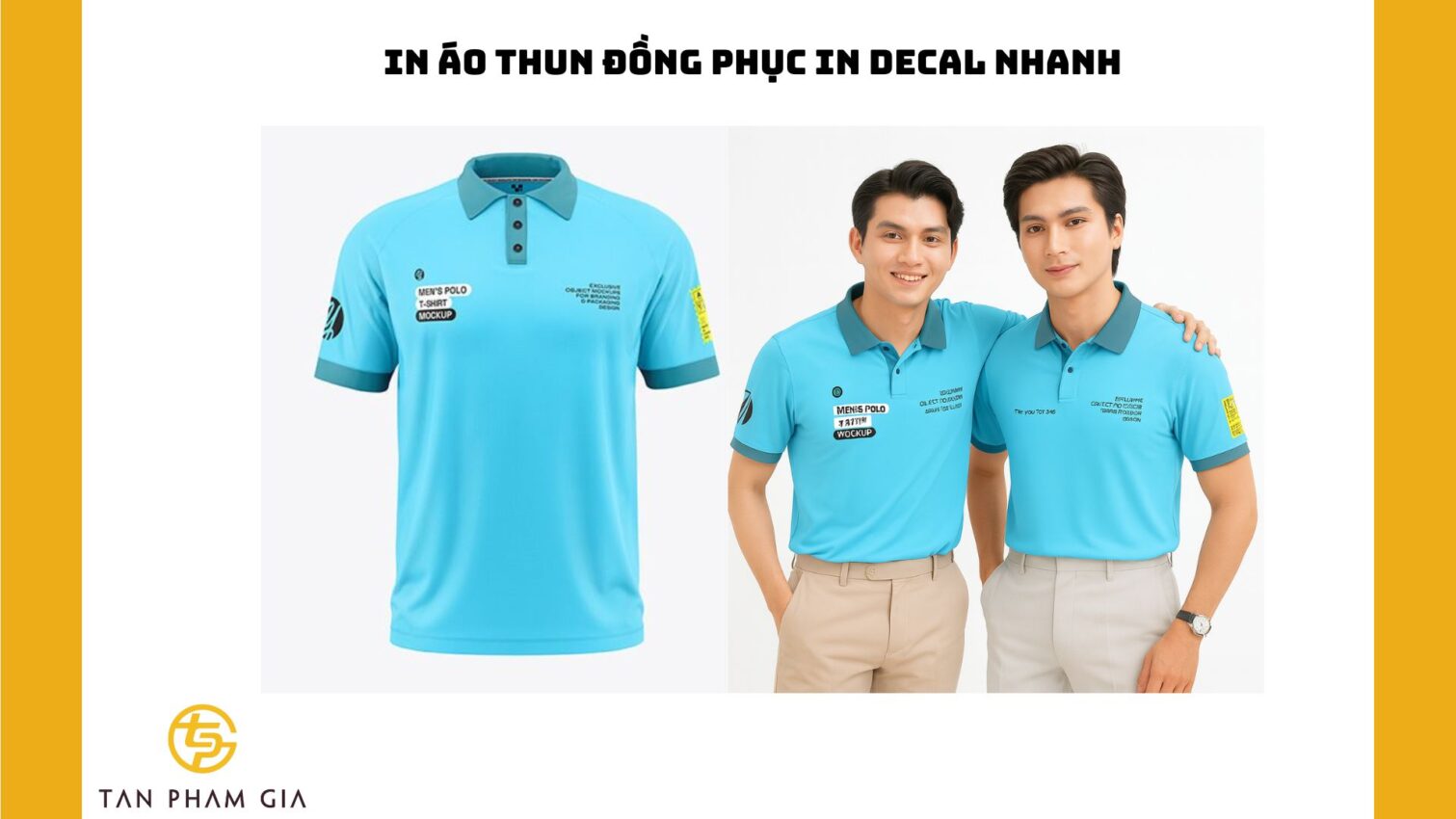 In áo thun đồng phục in decal nhanh